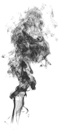 Smoke on white background abstract art texture fogの写真素材