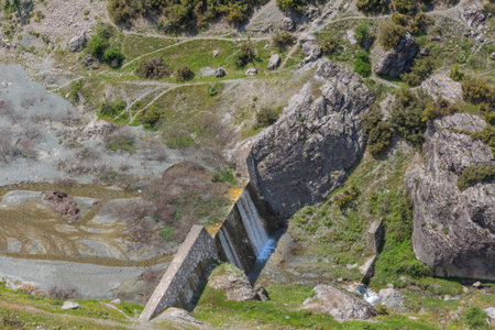 Dam on the mountain river Honaz Denizli Province Turkey