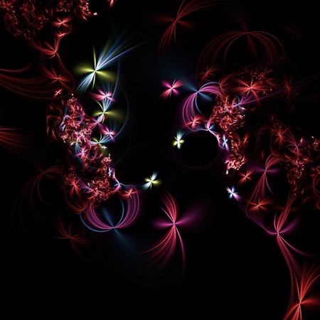 Abstract fractal illustration for modern creative designの写真素材