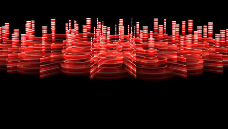 Abstract fractal illustration for modern creative designの写真素材