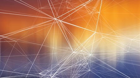 Abstract scientific blurred background with grid structureの写真素材