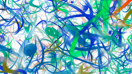 Beautiful abstract blurred background with defocused lightsの写真素材