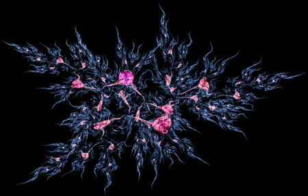 Colorful abstract fractal illustration for creative design