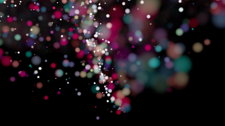 Beautiful colorful bokeh blurred background defocused lightsの写真素材