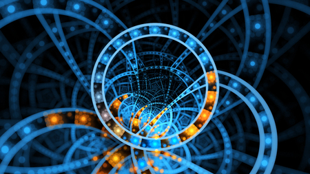 Abstract fractal illustration for creative designの写真素材