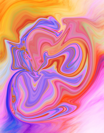 Colorful psychedelic liquefied backgroundの写真素材
