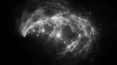 Abstract fractal illustration looks like galaxies
