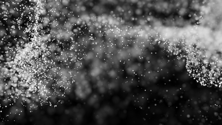 Beautiful monochrome bokeh blurred background defocused lightsの写真素材