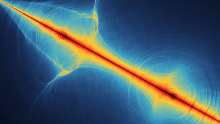 Colorful abstract illustartion looks like space planets motion