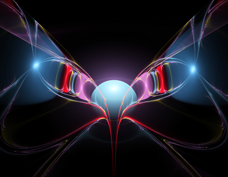 Colorful abstract fractal illustration for creative designの写真素材