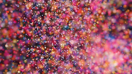 Beautiful colorful bokeh blurred background with defocused lightsの写真素材