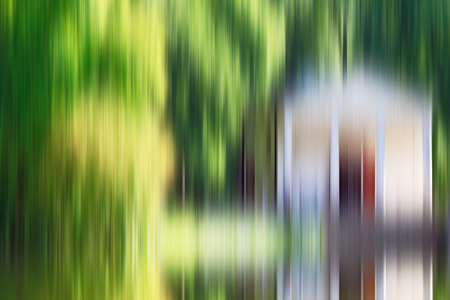 Psychedelic background based on blured architecture image looks like paintingの写真素材