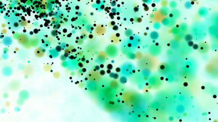 Beautiful colorful bokeh blurred background defocused dots
