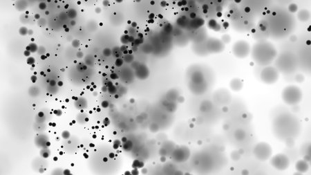 Beautiful monochrome bokeh blurred dots background defocused lights