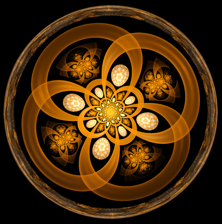 Abstract fractal illustration for creative designの写真素材