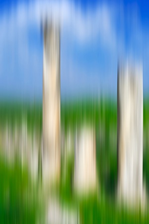 Psychedelic background based on blured architecture imageの写真素材