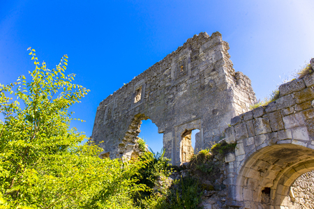 View on medieval fortress Mangup Kaleの写真素材