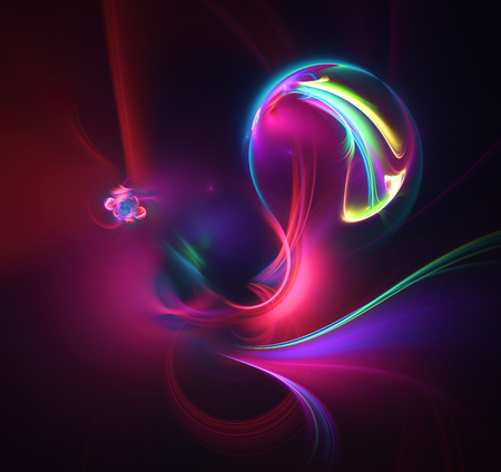 Abstract fractal illustration for creative designの写真素材
