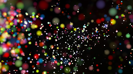 Beautiful colorful bokeh blurred background defocused lightsの写真素材