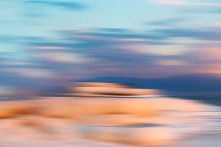 Psychedelic background based on blured landscape imageの写真素材