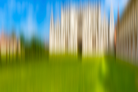 Psychedelic background based on blured architecture imageの写真素材