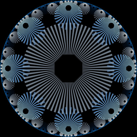 Abstract fractal illustration for creative design looks like flower.の写真素材