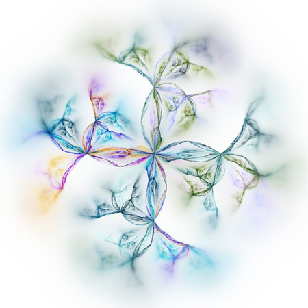 3D illustration of abstract fractal for creative designの写真素材