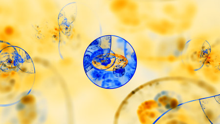 3D illustration of abstract fractal for creative designの写真素材