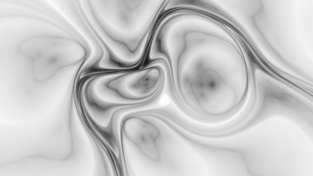 3D illustration of abstract fractal for creative design looks like liquefied pearlの写真素材