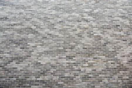 gray brick wallの写真素材