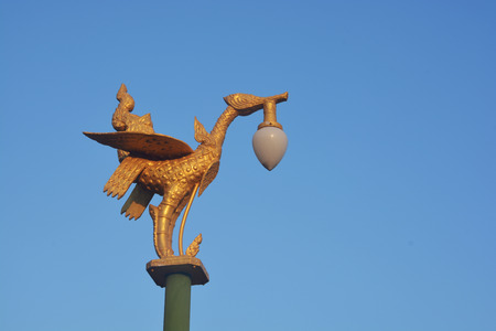 Thai style bird lampの写真素材