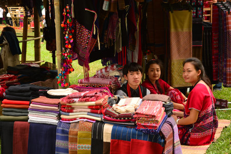 BANGKOK, THAILAND - January 25,2017 : Thailand Tourism Festival 2017 DETAIL;Date 25 - 29 Jan 2017Venue: Lumpini Park, Bangkok.Activities: Five regional tourism villages that display the way of life of the Thai people in each region, and to publicize and cのeditorial素材