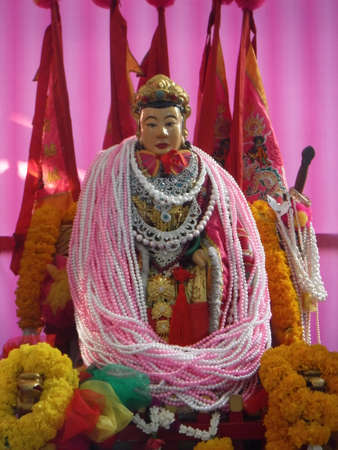 The Chao Mae Lim Ko Niao Graveyard is situated at Ban Krue Se, Tanyong Lulo, Pattani. The story has it that Lim Ko Niao was a Chinese girl that came to Siam by ship looking for her brother Limの写真素材