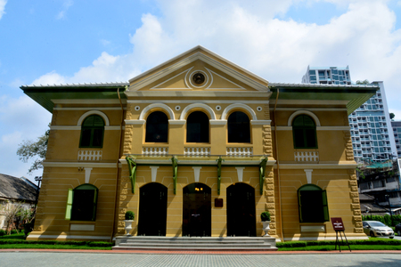 BANGKOK, THAILAND â 30  SEPTEMBER 2019 : House No.1 is a structure of historical value representing genuine neoclassical architecture. The building, moreover, reflects the popularity of architectureのeditorial素材