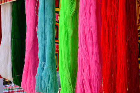 Colorful yarn for weaving