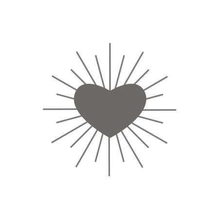 Heart icon. Vector.のイラスト素材