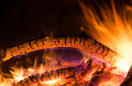 Campfire, Flames Fascination Fire Bowl, Embers, Firewoodの写真素材