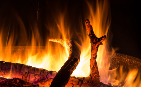 Campfire, Flames Fascination Fire Bowl, Embers, Firewoodの写真素材