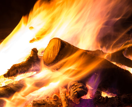 Campfire, Flames Fascination Fire Bowl, Embers, Firewoodの写真素材