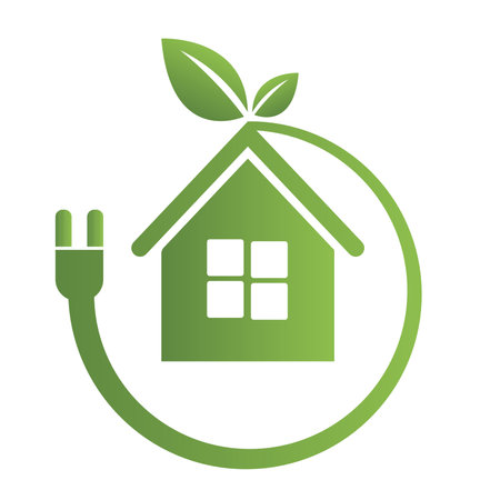 ecology green design, vector illustration eps10 graphic - homeのイラスト素材