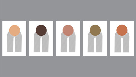 set of different shapes and colors on a gray background. vector illustrationのイラスト素材