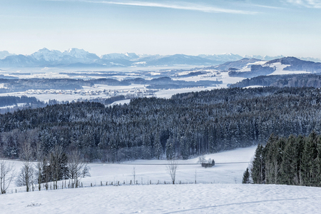 Alpine foothills Austriaの写真素材