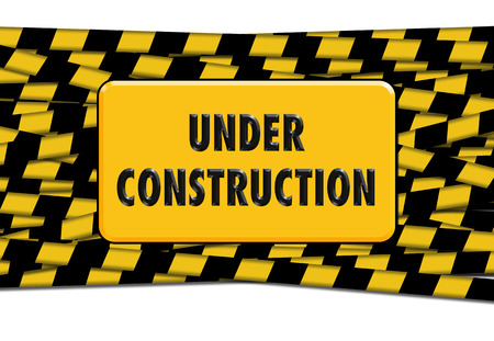 under construction signの写真素材