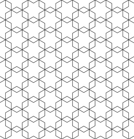 Vector seamless cubic hexagon pattern. Abstract geometric low poly background. Stylish fractal texture.のイラスト素材