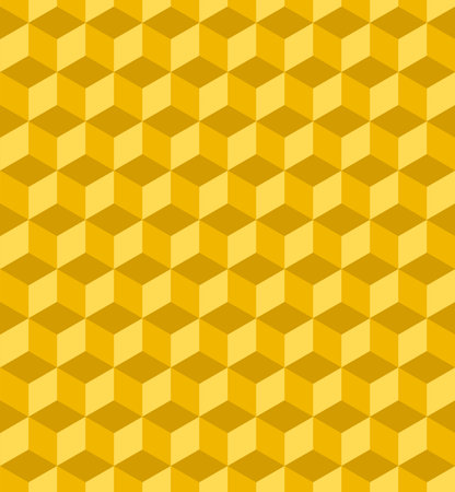 Seamless 3D cubic pattern. Abstract geometric low poly background. Stylish fractal texture.のイラスト素材