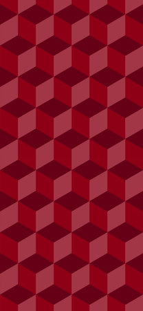 Seamless 3D cubic pattern. Abstract geometric low poly background. Stylish fractal texture.のイラスト素材
