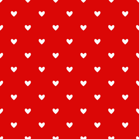 Small cute hearts background. Seamless pattern for Valentine's Day. vector illustration.