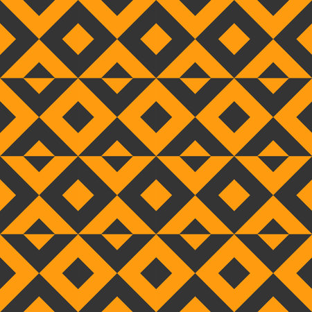 Geometric seamless pattern with rhombuses. Modern op art abstract background. vector illustration.のイラスト素材