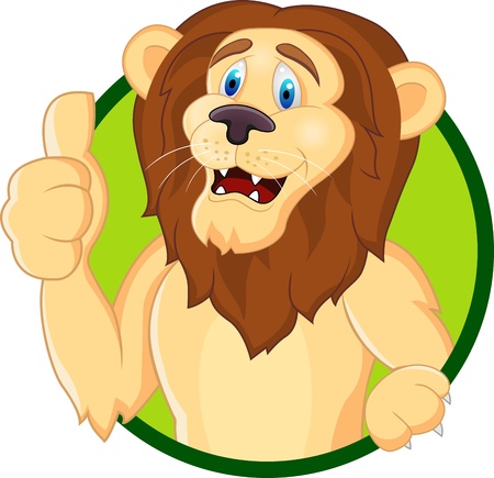Lion cartoon のイラスト素材