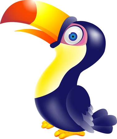 Toucan bird cartoon のイラスト素材